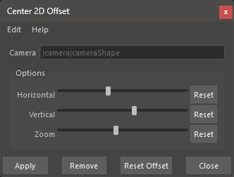 Center 2D Offset UI